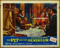 y036 PIT & THE PENDULUM movie lobby card #6 '61 Vincent Price, Poe