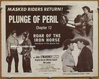 w259 ROAR OF THE IRON HORSE Chap 12 movie title lobby card '51 Jock Mahoney