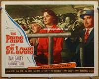 y045 PRIDE OF ST LOUIS movie lobby card #5 '52 baseball, Joanne Dru