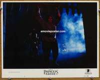 y049 PRINCESS BRIDE movie lobby card #2 '87 Andre the Giant lifts gate!