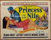 w246 PRINCESS OF THE NILE movie title lobby card '54 sexy Debra Paget!