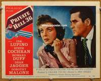y055 PRIVATE HELL 36 movie lobby card #1 '54 Ida Lupino, Steve Cochran