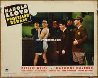 y061 PROFESSOR BEWARE #5 movie lobby card '38 Harold Lloyd in underwear!
