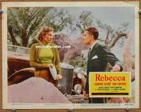 y077 REBECCA signed movie lobby card #5 R56 Joan Fontaine, Hitchcock