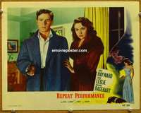 y085 REPEAT PERFORMANCE movie lobby card #5 '47 Hayward, Joan Leslie
