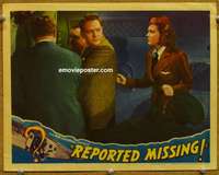 y086 REPORTED MISSING movie lobby card '37 William Gargan, Jean Rogers