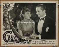 y089 RETURN OF CHANDU Chap 12 movie lobby card '34 Bela Lugosi, serial!