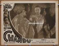 y088 RETURN OF CHANDU #3 Chap 8 movie lobby card '34 Bela Lugosi