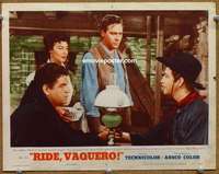 y100 RIDE VAQUERO movie lobby card #3 '53 Robert Taylor, Ava Gardner