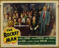 y117 ROCKET MAN movie lobby card #5 '54 Charles Coburn, Francis