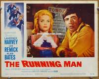 y124 RUNNING MAN movie lobby card '63 Lee Remick, Alan Bates