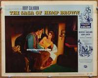 y128 SAGA OF HEMP BROWN movie lobby card #8 '58 Rory Calhoun, Garland