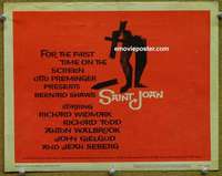 w262 SAINT JOAN movie title lobby card '57 classic Saul Bass artwork!
