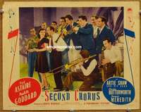 y144 SECOND CHORUS movie lobby card '40 Astaire, Goddard, Artie Shaw