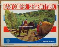 y148 SERGEANT YORK movie lobby card #5 '41 Gary Cooper, Howard Hawks