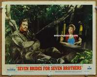 y154 SEVEN BRIDES FOR SEVEN BROTHERS movie lobby card #3 '54 Powell