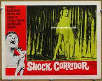 y168 SHOCK CORRIDOR movie lobby card #6 '63 Sam Fuller's masterpiece!