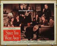 y176 SINCE YOU WENT AWAY movie lobby card #8 R48 cool cast image!