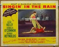 y178 SINGIN' IN THE RAIN movie lobby card #7 '52 Gene Kelly dancing!