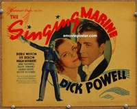 y181 SINGING MARINE movie lobby card '37 best Dick Powell portrait!