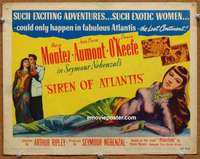 w267 SIREN OF ATLANTIS movie title lobby card '47 Maria Montez, Aumont