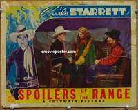 y228 SPOILERS OF THE RANGE movie lobby card '39 Charles Starrett