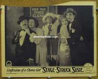 y234 STAGE STRUCK SUSIE #3 movie lobby card '29 stage door Johnnies!
