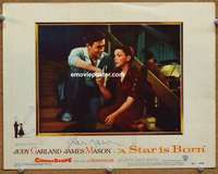 y237 STAR IS BORN signed movie lobby card #6 '54 James Mason, Garland
