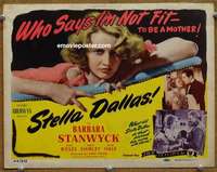 w274 STELLA DALLAS movie title lobby card R44 Barbara Stanwyck