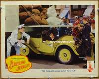 y245 STRANGE AFFAIR movie lobby card '44 Allyn Joslyn in vintage car!