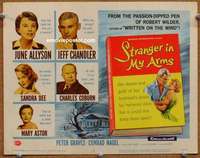 w278 STRANGER IN MY ARMS movie title lobby card '59 June Allyson