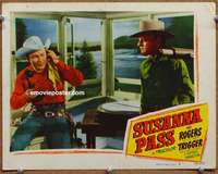 y259 SUSANNA PASS movie lobby card #6 '49 Roy Rogers on phone!