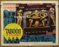 y264 TABOOS OF THE WORLD movie lobby card #5 '63 out-mondo's 'em all!