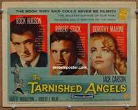 w283 TARNISHED ANGELS movie title lobby card '58 Rock Hudson, Stack