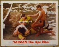 y268 TARZAN THE APE MAN movie lobby card #8 R54 Johnny Weismuller