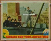 y270 TARZAN'S NEW YORK ADVENTURE #2 movie lobby card '42 Weissmuller
