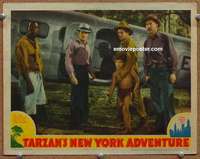 y272 TARZAN'S NEW YORK ADVENTURE #4 movie lobby card '42 Boy caught!
