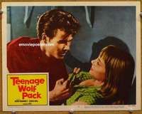 y276 TEENAGE WOLF PACK movie lobby card #3 '57 Horst Buchholz, Baal