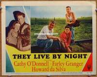 y297 THEY LIVE BY NIGHT movie lobby card #5 '48 Nicholas Ray, Granger