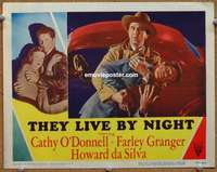 y298 THEY LIVE BY NIGHT movie lobby card #6 '48 Nicholas Ray classic!