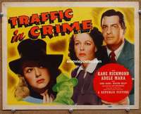 w297 TRAFFIC IN CRIME movie title lobby card '46 Richmond, Adele Mara, Nagel