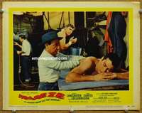 y328 TRAPEZE movie lobby card #5 '56 Burt Lancaster, Tony Curtis