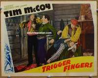y330 TRIGGER FINGERS movie lobby card '39 Tim McCoy