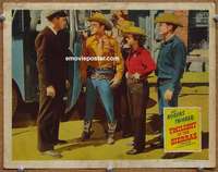 y337 TWILIGHT IN THE SIERRAS movie lobby card #7 '50 Roy Rogers, Evans