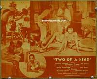 y340 TWO OF A KIND movie lobby card '55 African American romance!