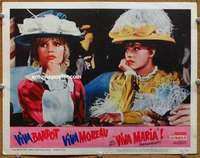 y370 VIVA MARIA movie lobby card #4 '66 Bardot & Moreau portrait!