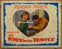 y371 VOICE OF THE TURTLE movie lobby card #7 '48 Ronald Reagan, Parker