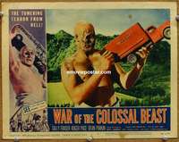 y376 WAR OF THE COLOSSAL BEAST movie lobby card #1 '58 best image!
