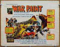 w319 WAR PAINT movie title lobby card '53 actually filmed in Death Valley!