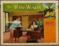y378 WASP WOMAN movie lobby card #5 '59 sexy secretaries!